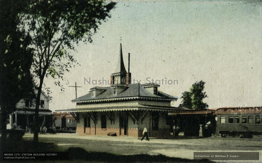 Postcard: Boston & Maine Station, Mountainview, New Hampshire